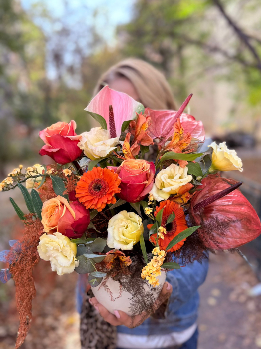 Aranjament in ghiveci alb - Rodyolla [4]