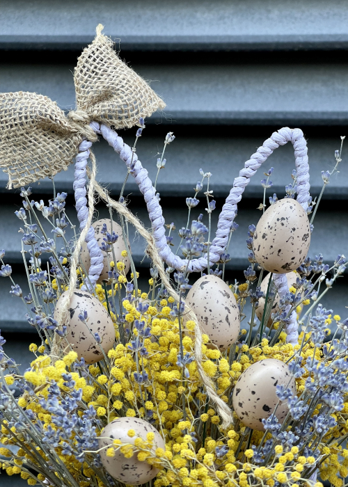 Aranjament din flori uscate cu mimosa si lavanda [2]