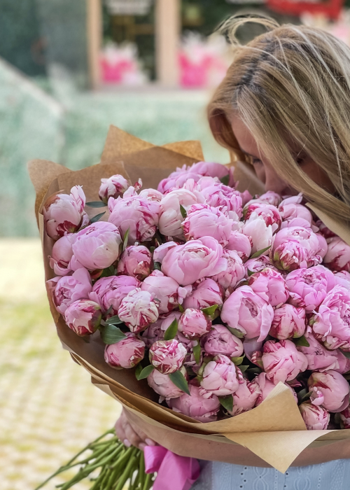 buchet urias de bujori roz [2]