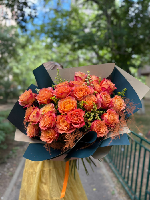 Buchet Trandafiri Portocalii - Rodyolla [2]