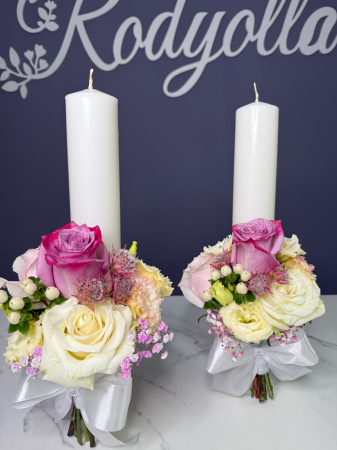 Lumanari nunta/botez - Lumânări elegante pentru nuntă și botez – Rodyolla