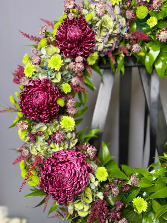 Coroană funerară “Eleganță purpurie” - Rodyolla [1]