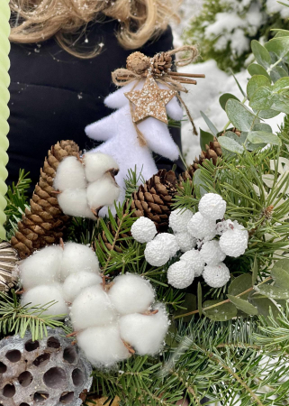 Aranjament Craciun Cetina Impodobita [2]