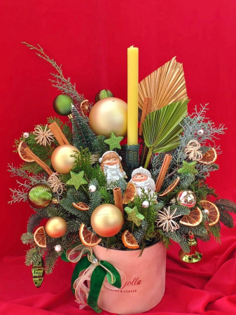 Aranjament Craciun in cutie catifea [1]