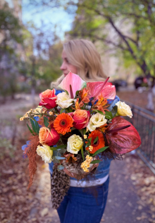 Aranjament in ghiveci alb - Rodyolla [2]