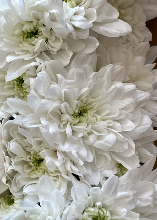 Aranjament funerar Cruce din crizanteme si trandafiri [5]