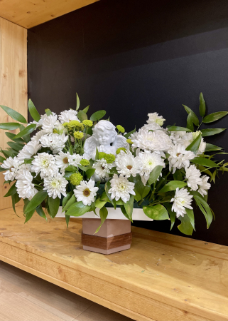 Paste - Aranjament floral cu inger pentru Paste