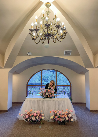 Aranjament floral prezidiu pastel “Sweetness” [3]