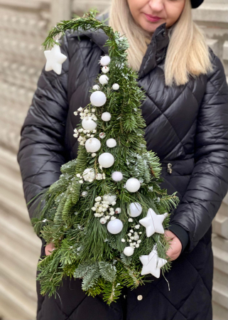 Craciun - Brad in Alb