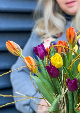 Buchet de lalele colorate, combo style [1]
