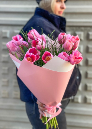 Martisor - Buchet de lalele roz