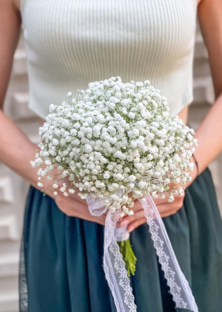 Evenimente - Buchet de mireasa din Gypsophila
