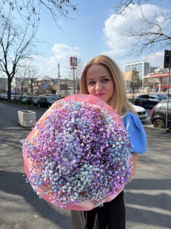 Premium - Gypsophila colorata buchet