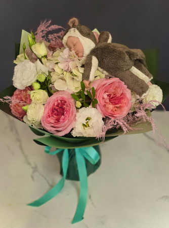 Flori nou-născut - Buchet “Primul Vis” – pentru nou-născut