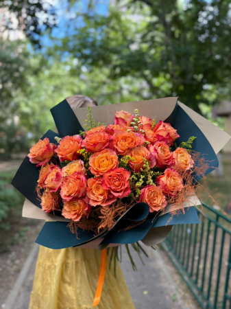Buchet Trandafiri Portocalii - Rodyolla [1]