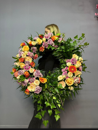 Funerare - Coroană funerară „Lumină și Pacea Florilor”