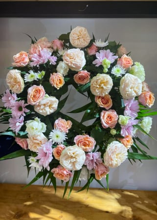 Funerare - Coroana funerara pastel Cu gandul la tine