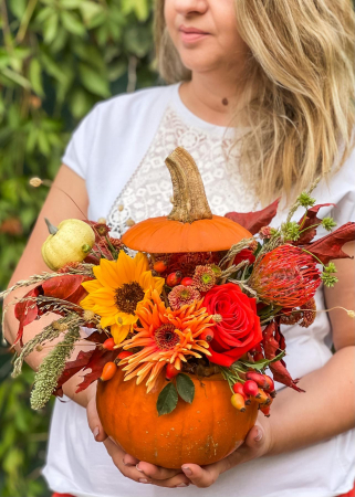 Halloween - Dovleac decorat de Halloween