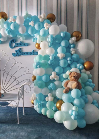 Foto Corner baloane Albastru - Turcoaz [2]