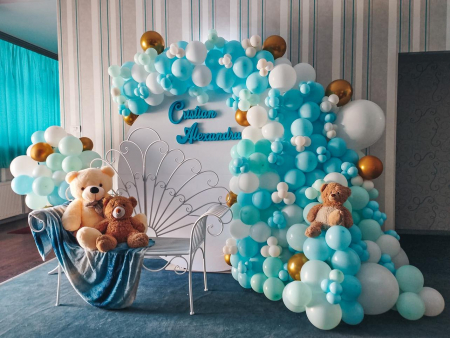 Foto Corner baloane Albastru - Turcoaz [3]