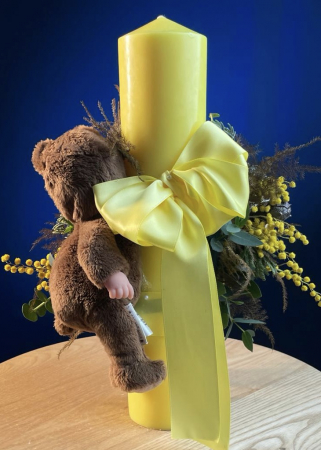 Lumanare de botez cu mimosa Bliss [3]