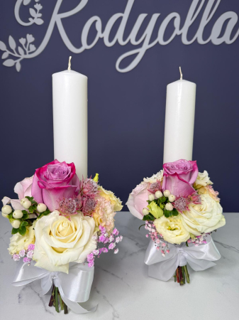 Lumânări elegante pentru nuntă și botez – Rodyolla [1]
