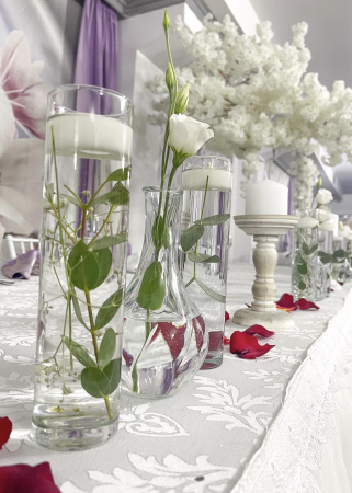 Aranjament floral prezidiu trandafiri rosii [2]