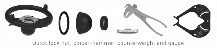 Masina de echilibrat roti camioane, automata 32" cu display video M&B MB250T Italia [2]