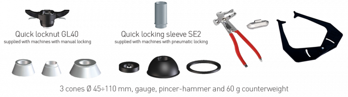 Masina de echilibrat roti cu blocare pneumatica si panou de protectie roata 10"-30" M&B MB600P Italia [2]