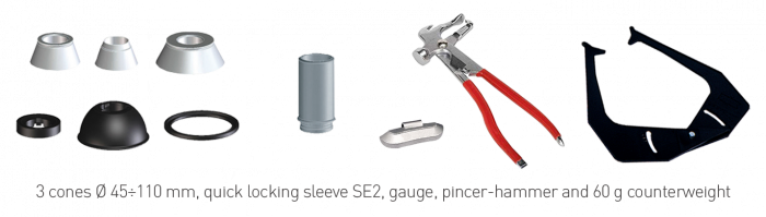 Masina de echilibrat roti cu blocare pneumatica si panou de protectie roata 10"-30" M&B MB900P Italia [2]