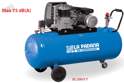 Compresoare aer - Compresor cu piston La Padana EC 200/3M - butelie 200 litri, 10 bari seria EASY C