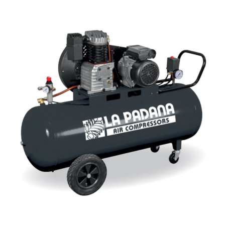 Compresoare aer - Compresor cu piston La Padana PR 200/4T/ 3 kW - butelie 200 litri, 10 bari seria INDUSTRIAL PC