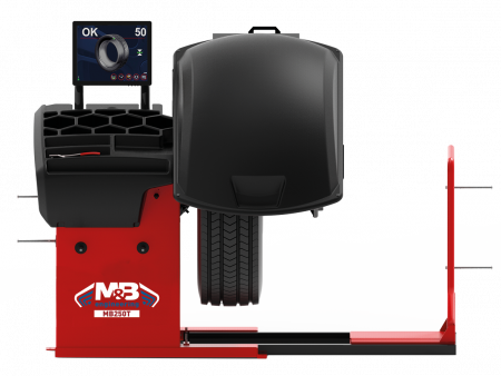 Masini de echilibrat roti Italia - Masina de echilibrat roti camioane, automata 32" cu display video M&B MB250T Italia