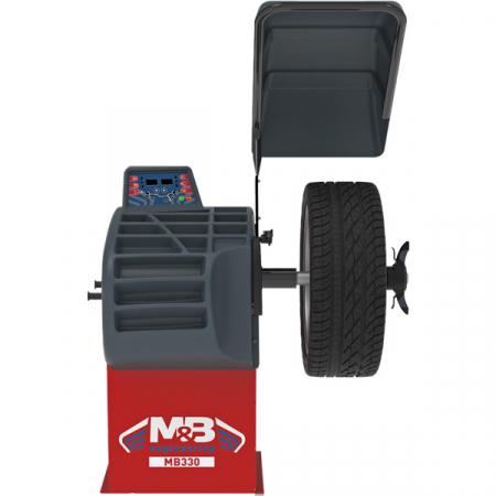 Masina de echilibrat roti digitala cu frana electrica si panou de protectie roata 10"-30" M&B MB330 Italia [1]
