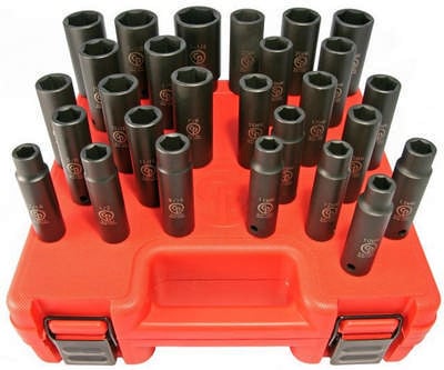Tubulare de impact - Set tubulare de impact 1/2" adanci, 29 piese SS4229D