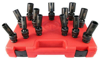 Tubulare de impact - Set tubulare de impact 1/2" articulate lungi, 13 piese SS4113DU