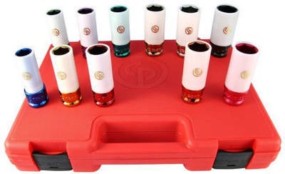 Tubulare de impact - Set tubulare de impact 1/2" cu protectie pentru jante SAE/Metric/Imperial, 11 piese SS4211WP