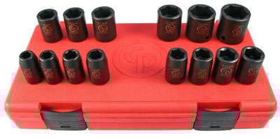 Tubulare de impact - Set tubulare de impact 1/2" scurte, 14 piese SS4114