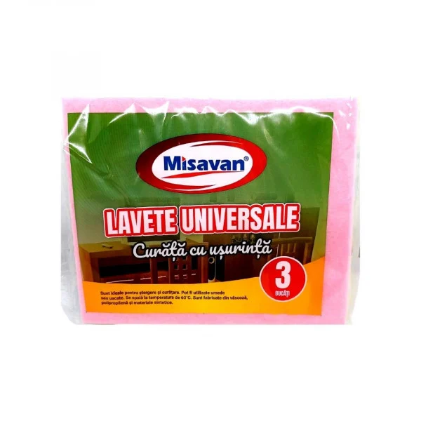 Produse de curatenie - MISAVAN LAVETA UNIVERSALA 3/SET