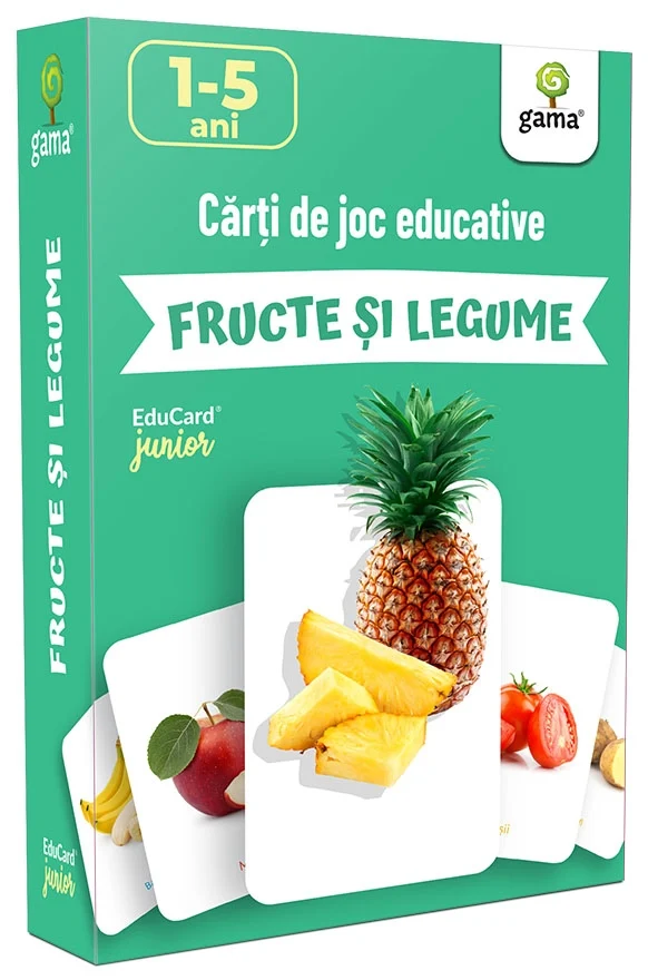 Carti si caiete de colorat 11% - Carti de joc Fructe si Legume