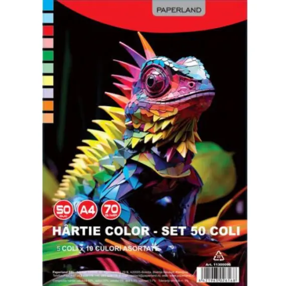 Hartie colorata si de creativitate - PP-HA-1-2 HARTIE COLOR 70GR 50COLI/SET