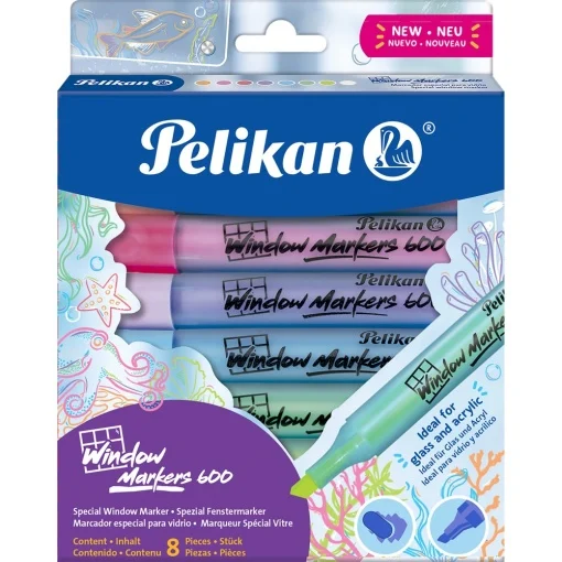 Rechizite scolare - Blister marker 8 buc/set Window 600