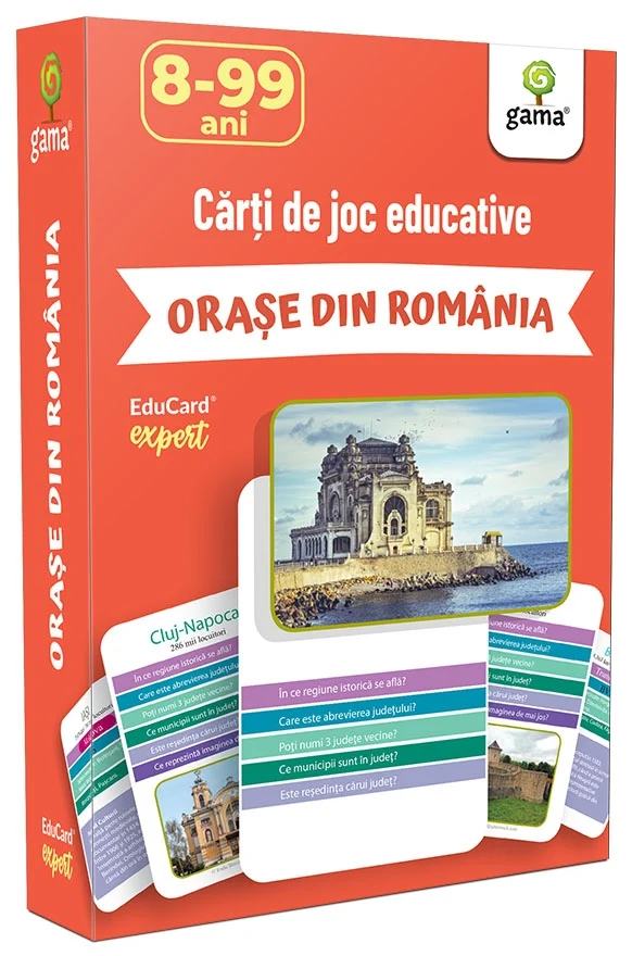 Carti si caiete de colorat 11% - Carti de joc Orase din Romania