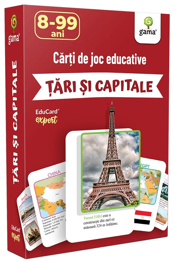 Carti si caiete de colorat 11% - Carti de joc Tari si Capitale