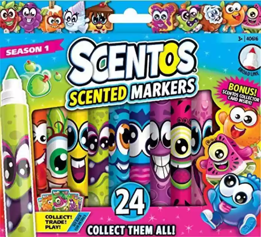 Carioci si Linere - Set markere fructate 12 culori