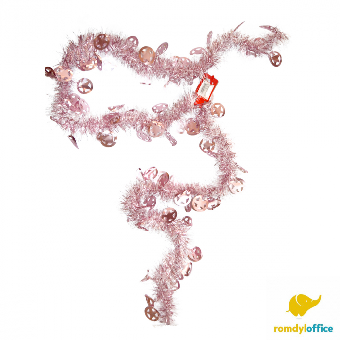 Beteala decorativa roz 2m Christmas [1]