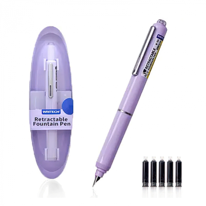 Blister stilou varf fin retractabil Writech Mov [1]