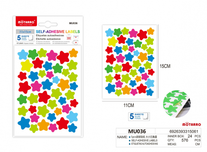Etichete stelute 5 coli/set [1]