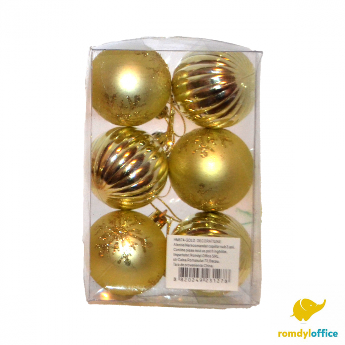 Globuri 5cm Aurii 6/set [1]