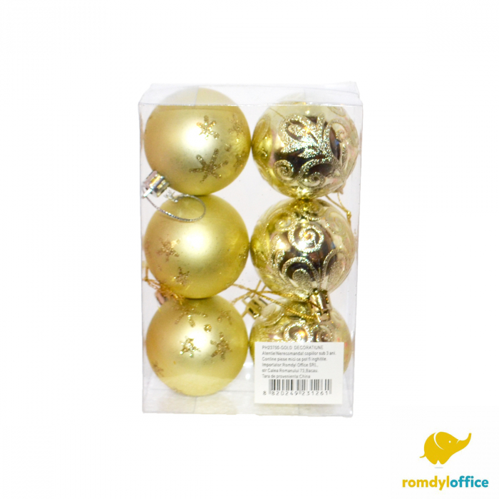 Globuri 5cm aurii 6/set [1]